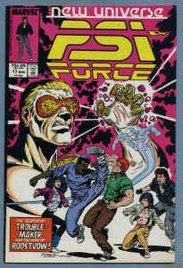 PSI FORCE #17, VF/NM, Ron Lim, Marvel, 1986 1988  more Marvel in store