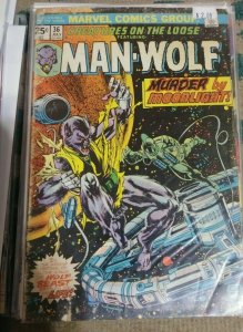 CREATURES ON THE LOOSE # 36 1975 MARVEL   MAN WOLF - IN SPACE J JAMISON
