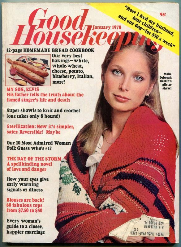 Good Housekeeping January 1978- Deborah Raffin- Elvis Death F/VF