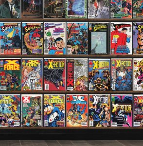 Huge Lot 140+ Comics with X-Force, X-Factor, Superman & More!