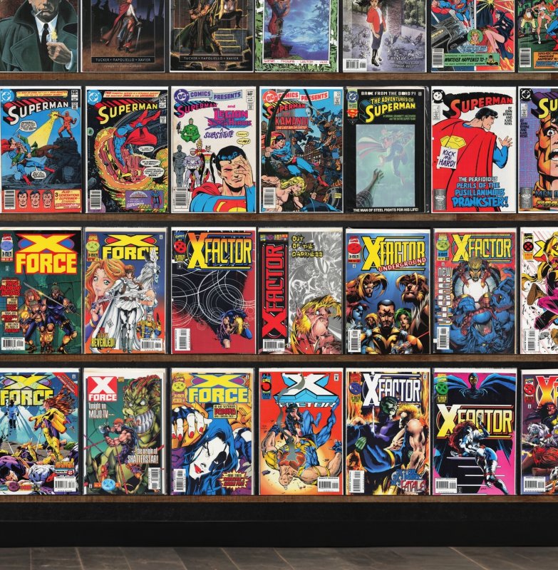 Huge Lot 140+ Comics with X-Force, X-Factor, Superman & More!