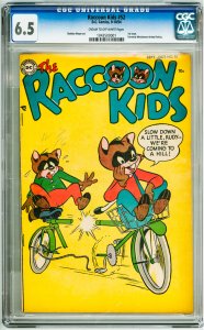The Raccoon Kids #52  (1954) CGC 6.5! Cream-OW Pages!