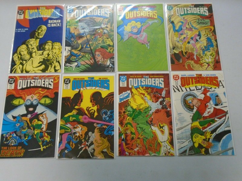 Outsiders set #1-28 + Annual and Special 30 different issues 8.0 VF (1985-88 1st