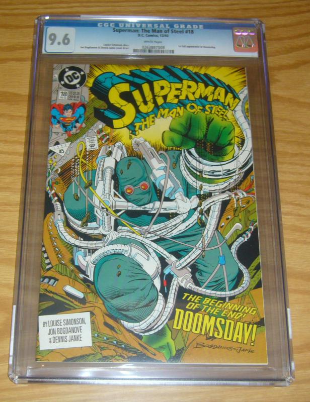 Superman: the Man of Steel #18 CGC 9.6 first appearance of doomsday - 1st key