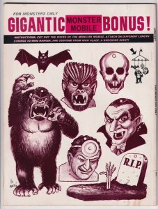 For Monsters Only #6 John Carradine | Frankenstein (Major Magazines, 1969) VG