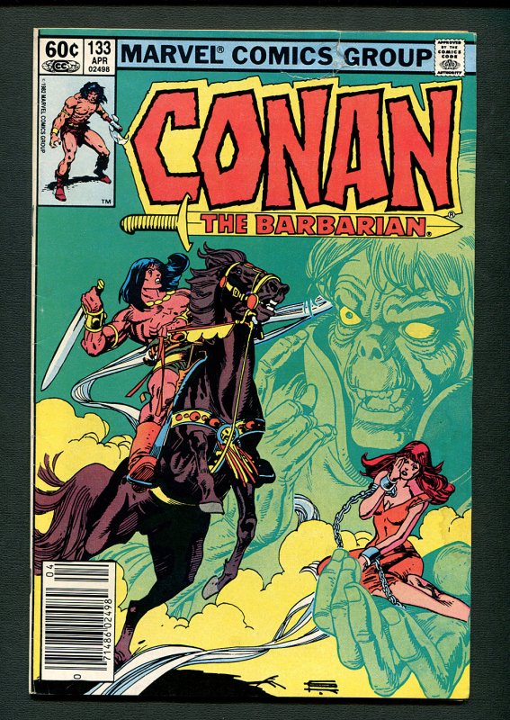 Conan the Barbarian #133 ( 3.0 GD/VG ) Newsstand / Gil Kane Cover /  April 1982