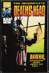 The Incomplete Death's Head #6 (1993) Death's Head