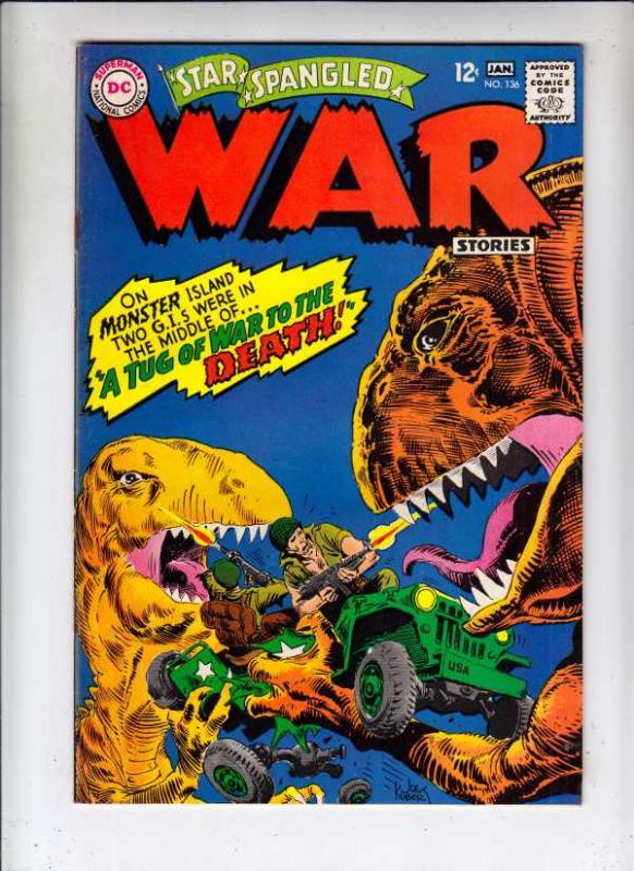 Star Spangled War Stories #136 (Jan-67) VG Affordable-Grade Dinosaur