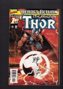 Thor #1 - SIGNED BY DAN JURGENS & JOHM ROMITA JR! (8.0) 1998