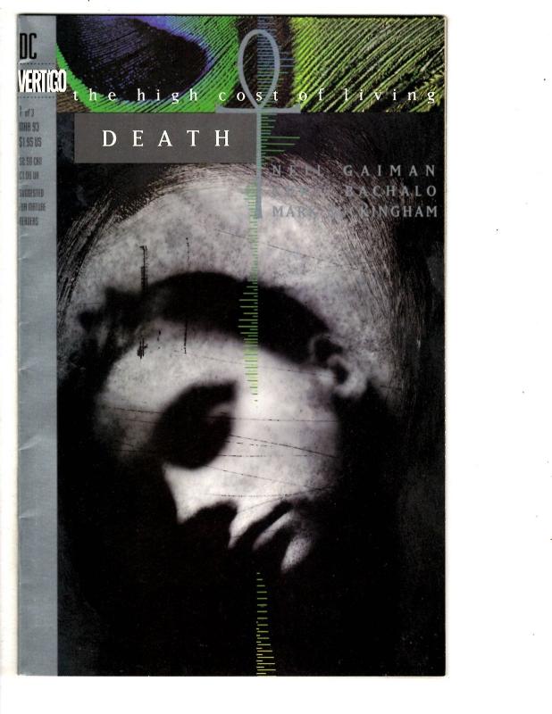 3 Death The High Cost of Living Vertigo Comic Books # 1 2 3 Neil Gaiman DC WT2