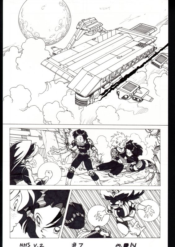 Ninja High School Vol. 2 #7 Page 14 Original Comic Book Art #7   -   - - Comi...