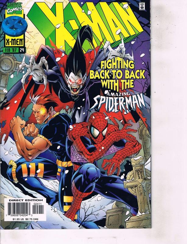 Lot Of 5 X-Man Marvel Comic Book #20 21 22 23 24  Iron Man  AH8 