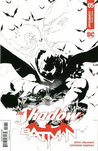 The Shadow / Batman #5 Variant Cover - 2018 Signed art by Philip Tan