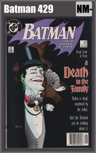 Batman 429 (1989) NM- DC Comics