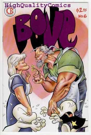 BONE 6, VF, Jeff Smith, 1992, Smiley, 3rd, Cartoon Books, more in store