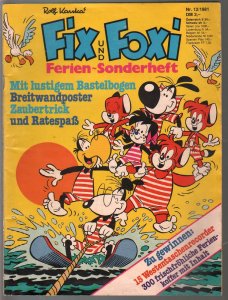 Fix und Foxi #12 1981-poster included-color interior-VG/FN