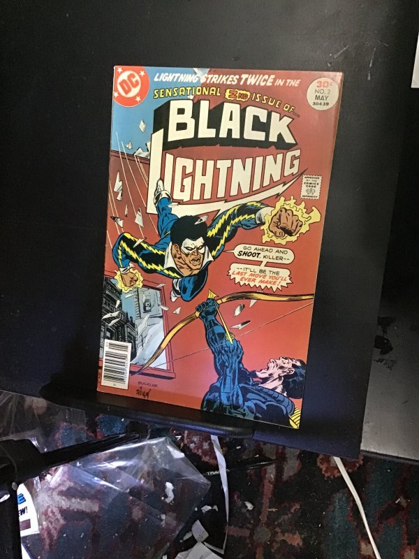Black Lightning #2 (1977) High-grade 2nd Black Superhero issue key! NM- Wow!