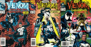 Venom: Funeral Pyre #1-3 Newsstand Covers (1993) Marvel Comics - 3 Comics