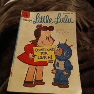 Little Lulu 124 Dell comics 1958 Del Carmen space suit scifi cover silver age