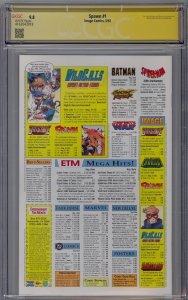 Spawn #1 1992 Image Comics CGC 9.8 SS Signed Todd McFarlane Rare Green Sig 018