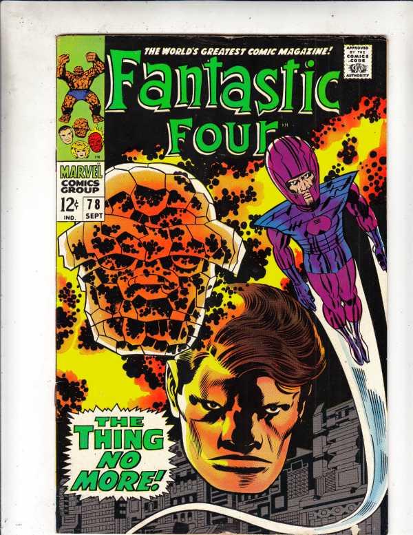 Fantastic Four #78 (Sep-68) FN/VF- Mid-High-Grade Fantastic Four, Mr. Fantast...