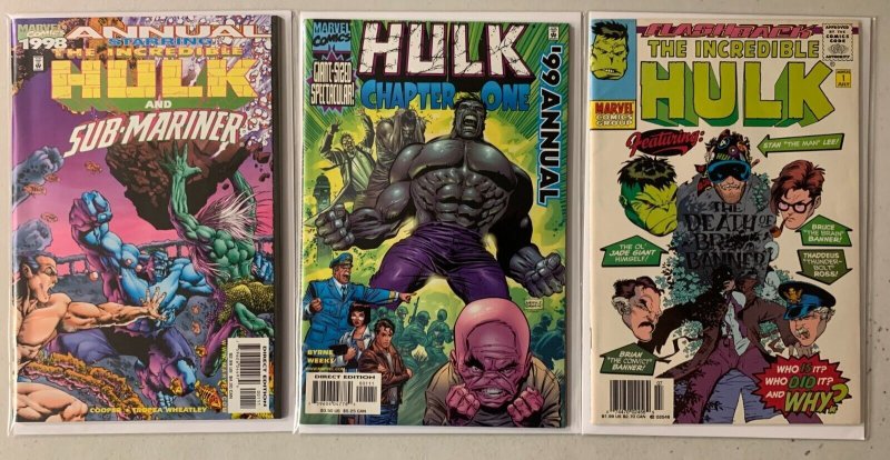 The Incredible Hulk comics lot #451-473 + 3 annual + 1 special 27 diff (1997-99)