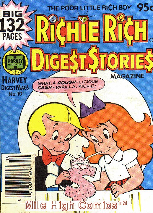 RICHIE RICH DIGEST STORIES (1977 Series) 10 Good Comics Book Comic