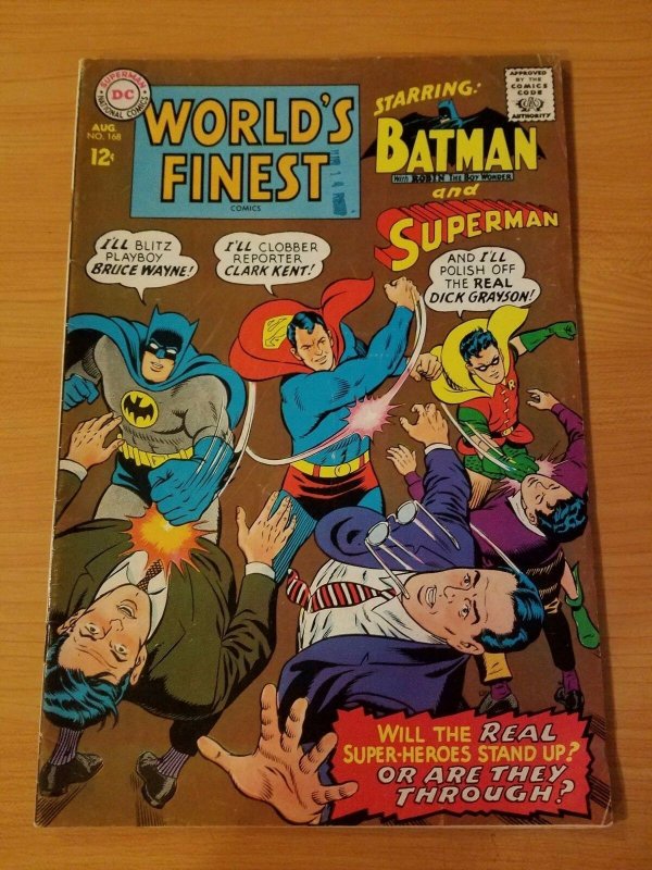 World's Finest Comics #168 ~ VERY FINE VF ~ (1967, DC Comics)