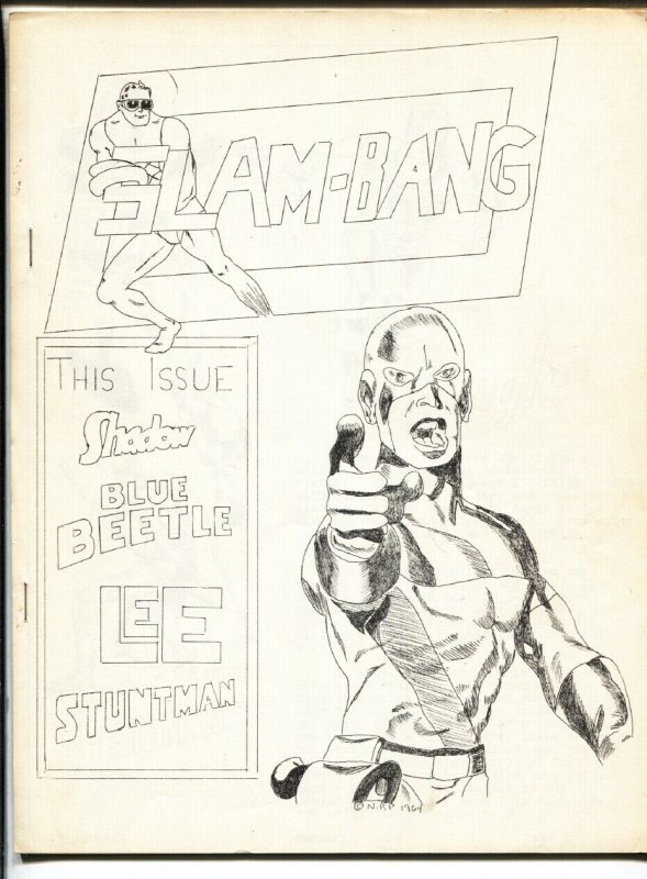 Slam-Bang #3 1965-Rare low print run Fanzine-Stan Lee-Jack Kirby-Blue Beetle