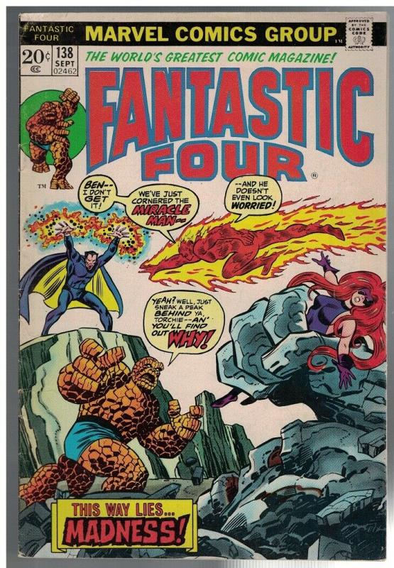 FANTASTIC FOUR 138 FN Sept. 1973