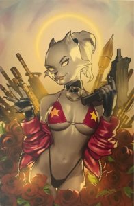 BAD GIRL ASHCAN 2023 PABLO VILLALOBOS EXCLUSIVE VIRGIN METAL COVER NM.