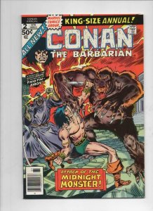 CONAN the BARBARIAN #2 Annual, VF/NM, Robert Howard, Buscema, 1976 more in store