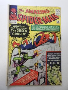 The Amazing Spider-Man #14 (1964) VG- Condition moisture stain, ink fc