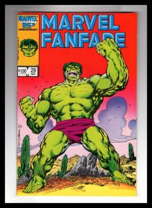 Marvel Fanfare #29 (1986) John Byrne All Splash Page Hulk Story  / ID#621