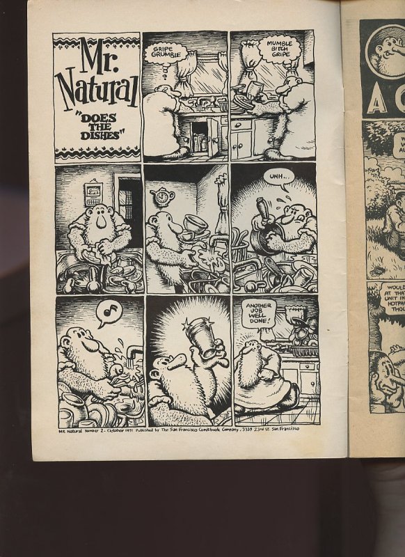 MR. NATURAL #2 / 1st Printing / 1971 / San Francisco Comic Book Co. / R. Crumb