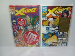 X-FORCE #1 POLYBAGGED AND #25 - HOLOGRAM - FREE SHIPPING