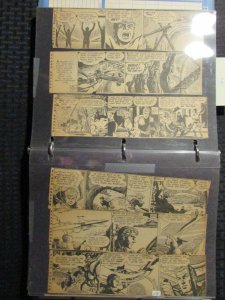 1950's FLASH GORDON 95 Clipped Newspaper Strips LOT B 9x2.5