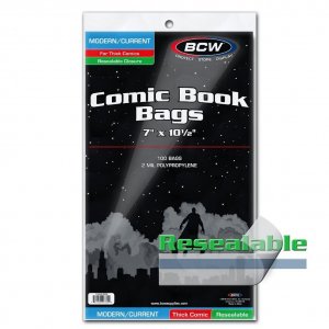 Resealable Current/Modern Comic Bags - Thick Pack of 100