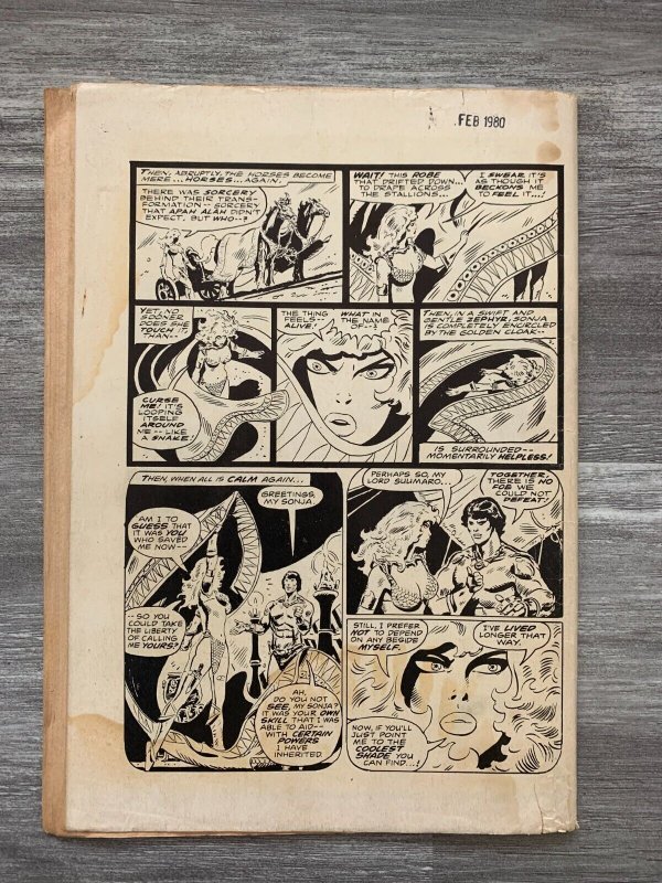 1979 RED SONJA #3 GD 2.0 Frank Thorne Throne of Blood