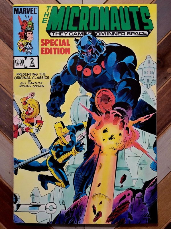 Micronauts Special Edition #2 Marvel 1984 M. Golden, Butch Guice Wrap Cover 6.5