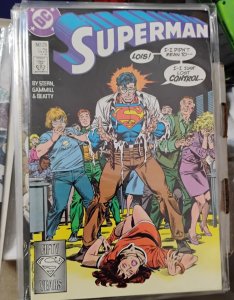 SUPERMAN # 25 1988  DC comics  new brainiac luthor team up