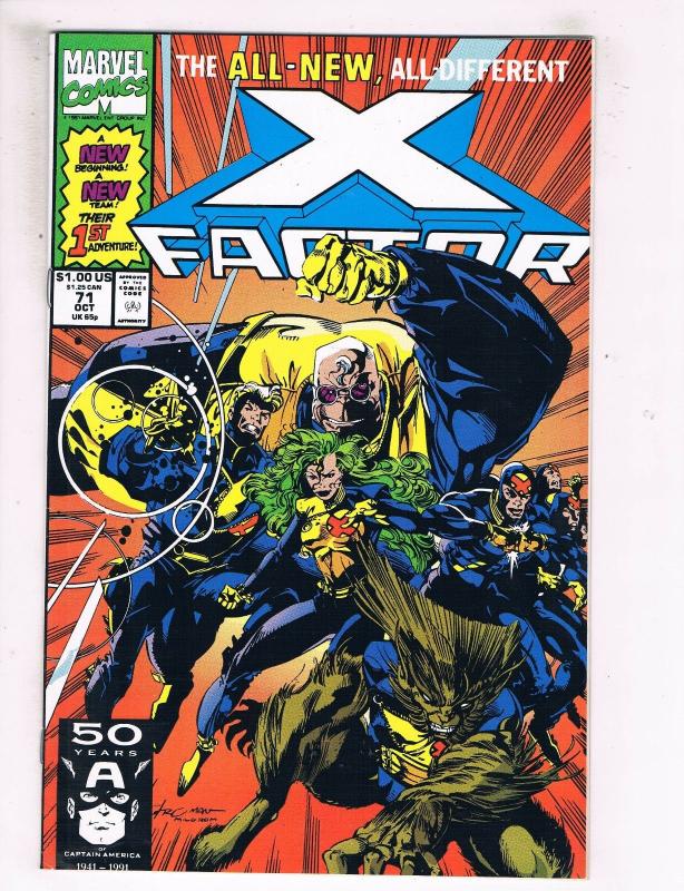 X-Factor #73 VF/NM Marvel Comics Comic Book X-Men Oct 1991 DE41 AD18