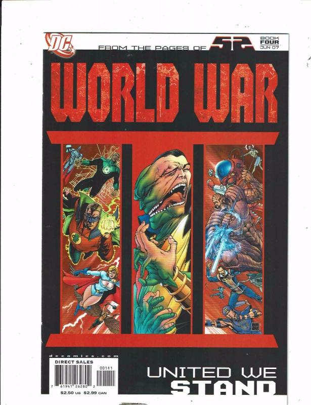Lot of 4 World War DC Comic Books #1 2 3 4 KS4