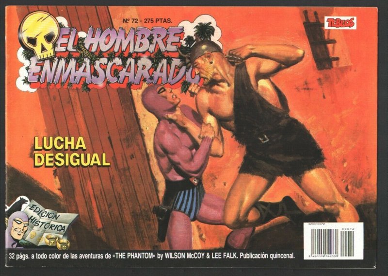 EL Hombre Enmascarado #72 1988-Colosus-Magazine format-Color interior-Spanish...