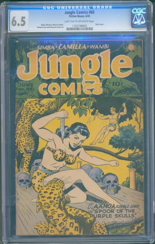 Jungle Comics #66 (Fiction House, 1945) CGC 6.5