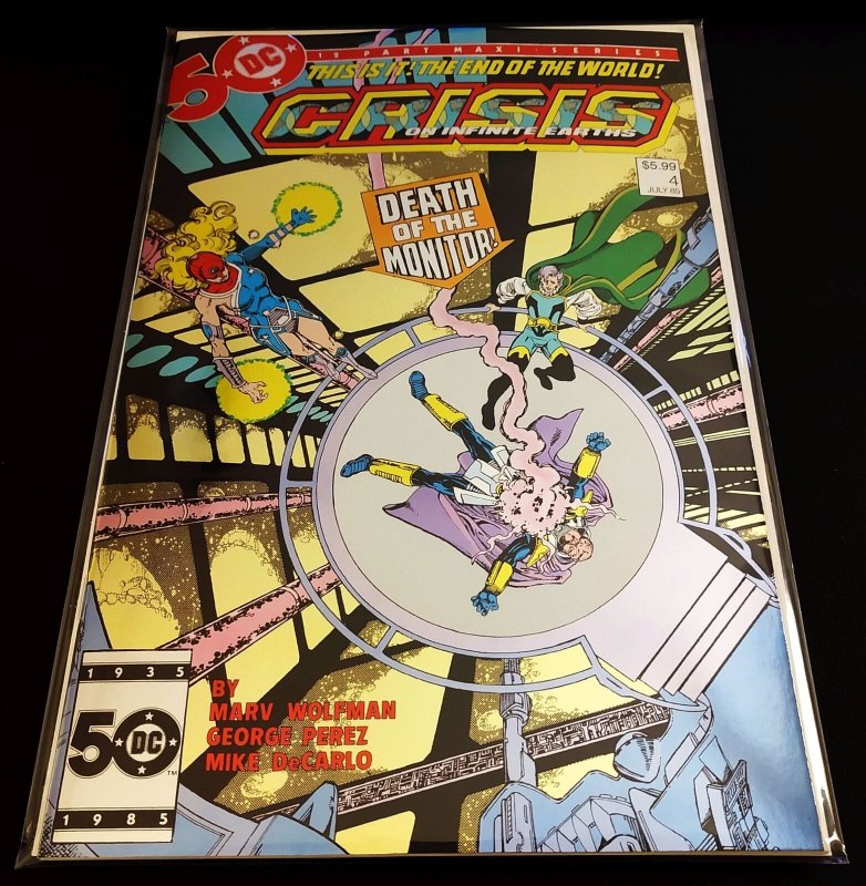 Crisis On Infinite Earths #4 Facsimile Edition | Foil Variant (DC, 2024) NM