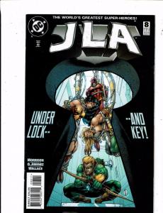 9 JLA DC Comic Books # 4 5 7 8 9 16 17 18 25 Justice League Batman Flash RC5