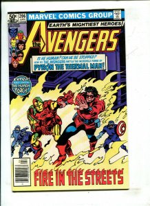 THE AVENGERS #206 (NEWSTAND) -FIRE IN THE STREETS! (9.2) 1981