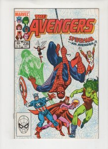 The Avengers #236 SPIDER-MAN - - AN AVENGER - - ?