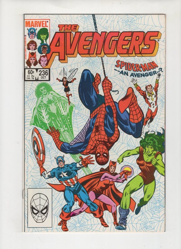 The Avengers #236 SPIDER-MAN - - AN AVENGER - - ?